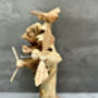Handmade Carved Bumblebee Sculpture Ornament, thumbnail 10 of 10