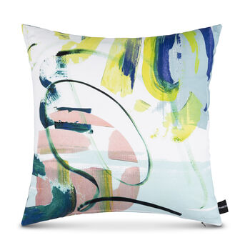 Louise Multi Coloured Abstract Cushion, 2 of 3
