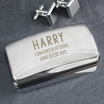 Personalised Any Message Cufflink Box, 4 of 4