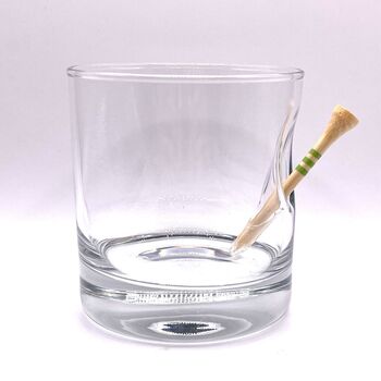 Personalised Golf Tee Whisky Glass, 2 of 8