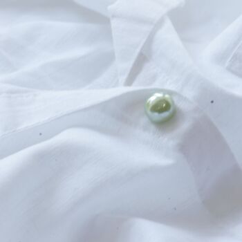Light Green Faux Pearl Modesty Pin, 3 of 12
