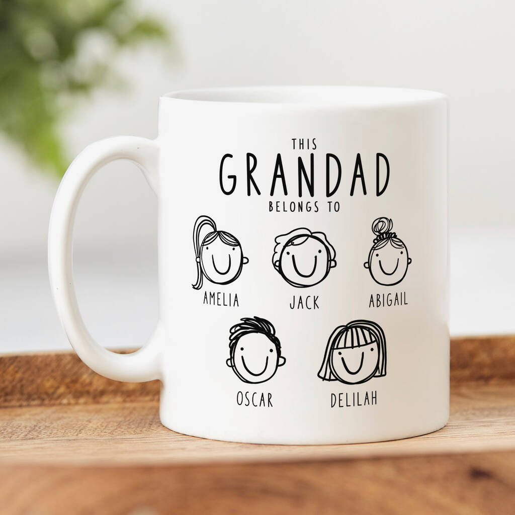 'This Grandad Belongs To' Personalised Mug, 1 of 9
