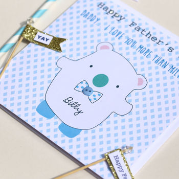 Happy Father's Day Bear Card, 4 of 5