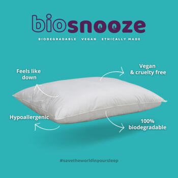 Biosnoooze 100% Biodegradable, Vegan Pillow, 2 of 6