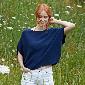 Emma Navy Poncho, 2 of 7