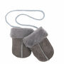 Baby Sheepskin Puddy Mittens On String, thumbnail 2 of 6