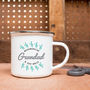 Personalised Grandad's Favourite Things Enamel Mug, thumbnail 1 of 3