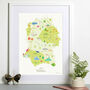 Map Of Wiltshire, thumbnail 1 of 9