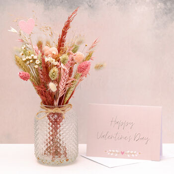 Valentine's Dried Flowers Bouquet Letterbox Gift, 2 of 3