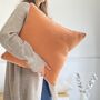 Linen Cushion With Mini Flower Trim, thumbnail 4 of 10