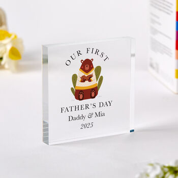 Personalised First Father’s Day Animal Plaque Gift, 6 of 8