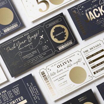 Personalised Holiday Reveal Boarding Pass Gift Voucher, 7 of 8