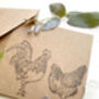 Chicken And Rooster Rubber Stamps, thumbnail 4 of 6