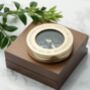 Personalised Father's Day Brass Traveller's Compass With Monogrammed Box, thumbnail 3 of 3