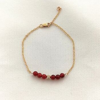 Red Carnelian Beaded Bracelet, 2 of 2