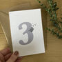 Illustrated Happy 3rd Birthday Card, thumbnail 5 of 5