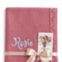 Personalised Baby Blanket Embroidered With Name Soft Customised Blanket For Newborn Baby Girl Cot And Pram Blanket Baby Girl Present 100x80cm, thumbnail 11 of 12