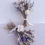White Dried Flower Arrangement With Lavender, thumbnail 2 of 5