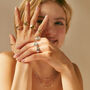 Sterling Silver Loved Word Ring, thumbnail 2 of 4