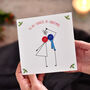 'To My Fiancée At Christmas' Button Card, thumbnail 2 of 2