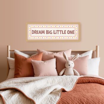 Framed Panoramic Dream Big Little One Print, 6 of 12