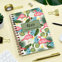 Personalised Flamingo Combined Diary And Notebook, thumbnail 4 of 11