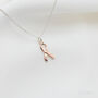 Pink Ribbon Necklace, Cancer Awareness Necklace, thumbnail 7 of 8