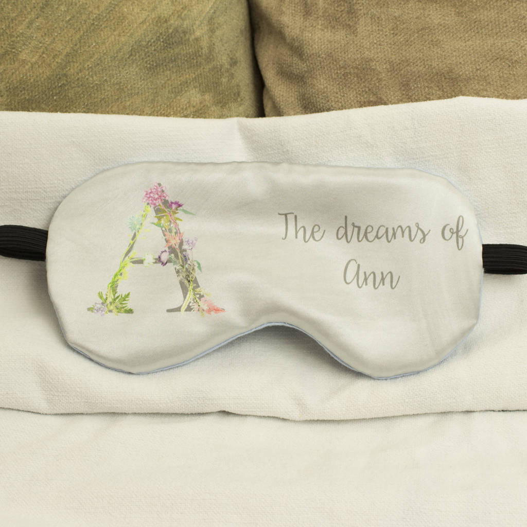 Personalised Letter And Name Eye Mask Gift Set, 1 of 4