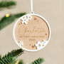 Flower Border First Christmas Decoration, thumbnail 1 of 2