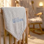 Personalised Mustard Honeycomb Baby Blanket, thumbnail 8 of 12
