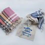 Personalised Cotton Hand Towels, Christmas Gift For Her, thumbnail 4 of 12