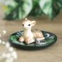 Green Fawn Trinket Dish, thumbnail 1 of 4