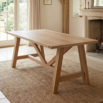 Harrogate Oak Dining Table, 3 of 6
