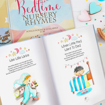Bedtime Nursery Rhymes And Personalised Poems Book, 6 of 8