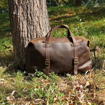 Genuine Leather Boarding Bag For Travelling, 7 of 12
