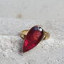18ct Tilted Rubellite Ring, thumbnail 2 of 6