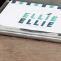 Morse Code Personalised Initial Business Card Holder, thumbnail 3 of 8
