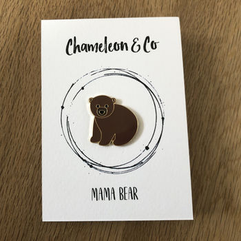 Mama Bear Enamel Pin Badge, 2 of 4