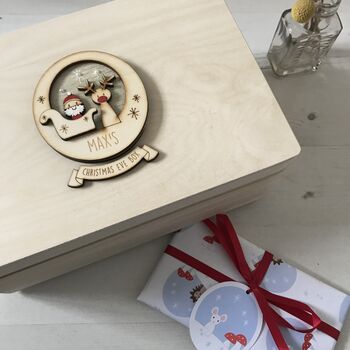 Personalised Cute Santa Christmas Eve Box, 3 of 3