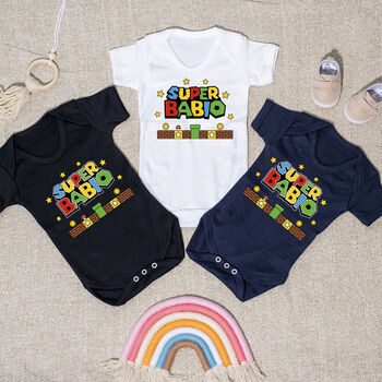 Super Daddio And Matching Child Gaming T Shirt Set, 4 of 8