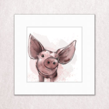 Illustrated Pig Print, 2 of 3