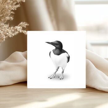 Guillemot Bird – Coastal Wildlife Greeting Card, 3 of 6