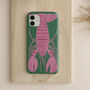 Lobster Placement Phone Case, More Colours, thumbnail 1 of 4