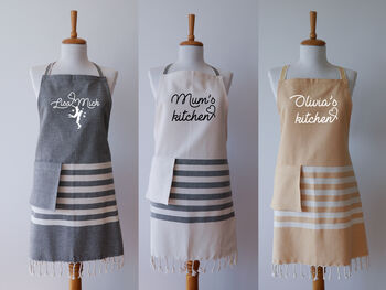Personalised Cotton Apron, Tea Towels, Anniversary Gift, 3 of 12