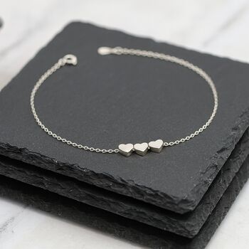 Sterling Silver Heart Bracelet, 2 of 7