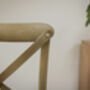 French Grey X Back Dining Chair, thumbnail 8 of 8