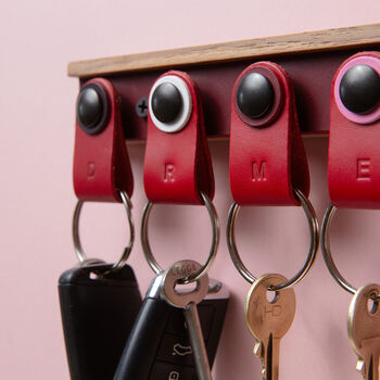 Personalised Key Organisation System For Five Keys Fobs, 7 of 8