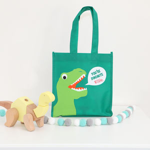 Personalised Children's Dinosaur Party Bag By Red Berry Apple