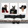 French Bull Dog Bag Fashion Art Print, thumbnail 3 of 6