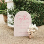 Arched Wedding Sign With Quote, thumbnail 2 of 5